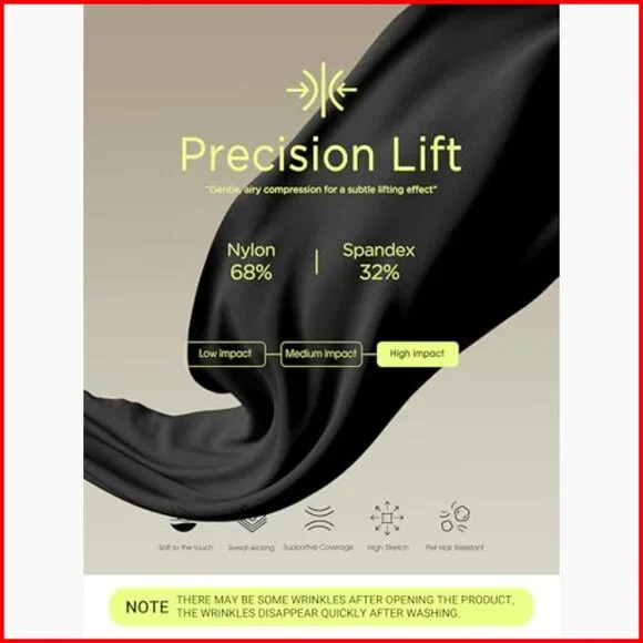 High Waist Workout Leggings with Drawstring, 25" Inseam, 4-Way Stretch - Picture 6 of 7